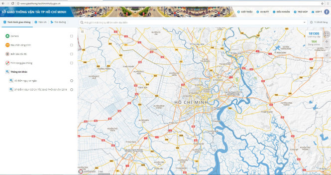 Bản đồ số giao thông trực tuyến TP. HCM