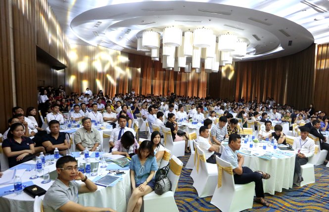 Lễ ra mắt có đông đảo nhà đầu tư tham dự. Ảnh N.ÁNH