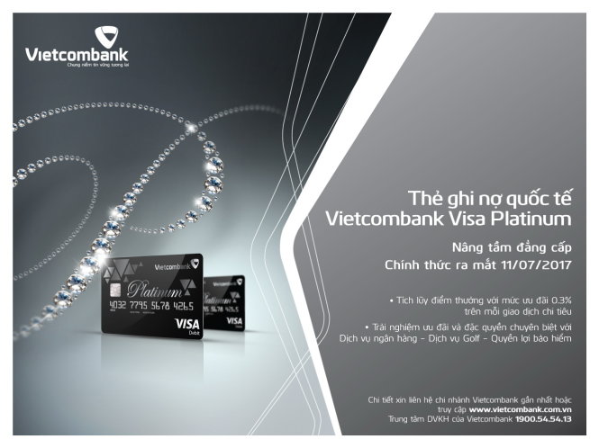 Lợi ích khi sử dụng thẻ VCB Visa Platinum