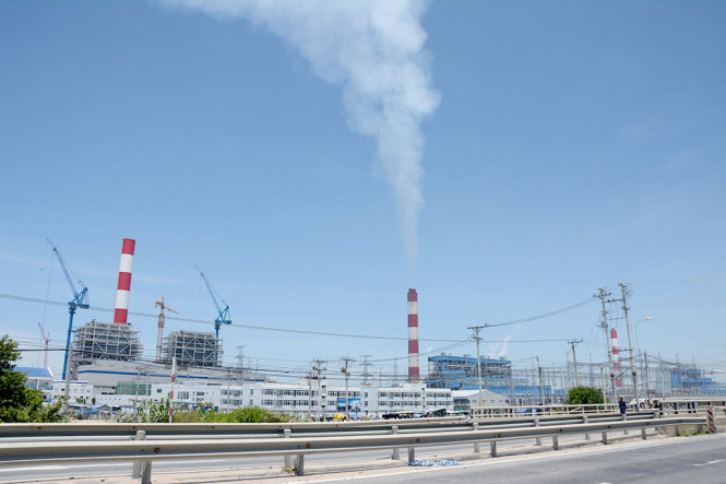 Cụm nhà máy nhiệt điện Vĩnh Tân tại xã Vĩnh Tân, huyện Tuy Phong, tỉnh Bình Thuận. Ảnh: ĐỨC TRONG