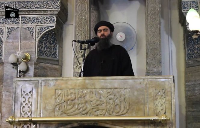 Thủ lĩnh IS, tên Abu Bakr al-Baghdadi - Ảnh: AFP