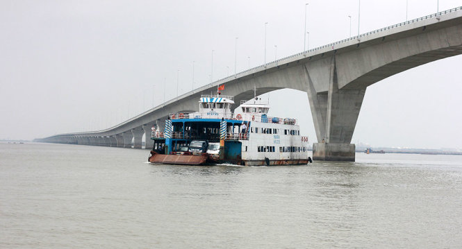 Cầu vượt biển Tân Vũ - Lạch Huyện được Hội đồng nghiệm thu Nhà nước các công trình xây dựng chỉ ra còn nhiều khiếm khuyết cần khắc phục - Ảnh: TIẾN THẮNG