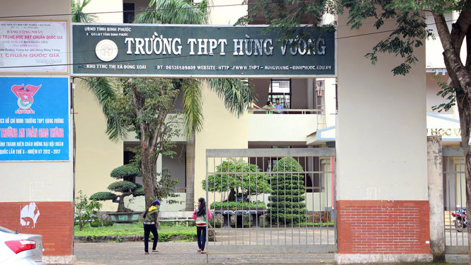 Trường THPT Hùng Vương bị trộm đột nhập cướp đi hơn 310 triệu đồng - Ảnh: N.N
