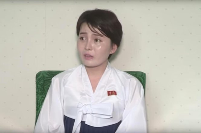 Ảnh chụp cô Lim cắt từ video phỏng vấn cô đăng tải trên website Uriminzokkiri - Nguồn: Website Uriminzokkiri