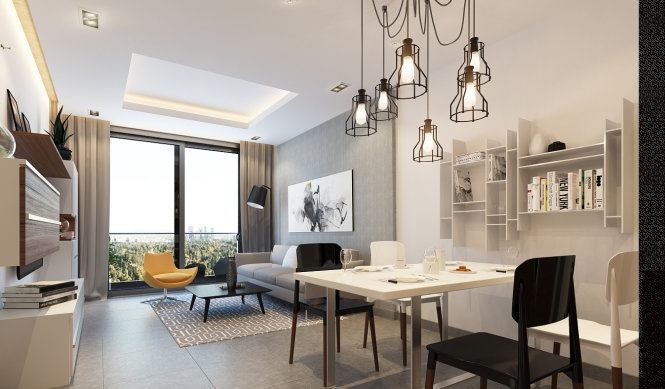 Với căn hộ officetel khách hàng vừa có thể “an cư” lẫn “lạc nghiệp”. Ảnh minh họa