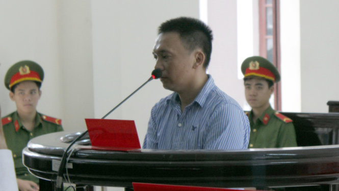 Phạm Văn Huy tại tòa - Ảnh: ĐÔNG HÀ