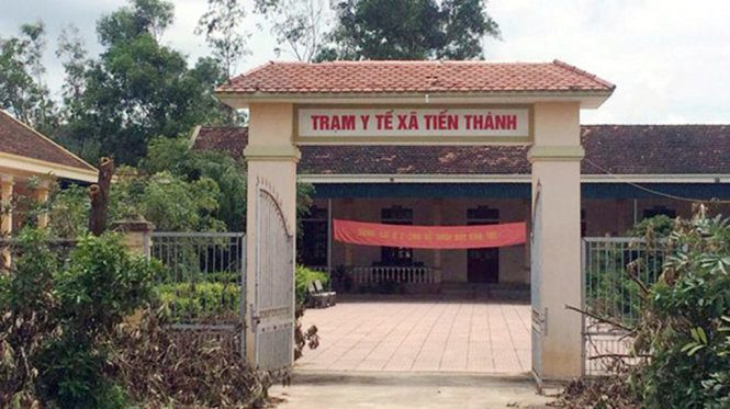 Trạm y tế xã Tiến Thành, huyện Yên Thành, Nghệ An - nơi bà Lương đang công tác - Ảnh: TUẤN LƯU