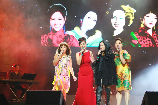 Đây là lần thứ tư Thanh Lam, Hồng Nhung, Mỹ Linh và Hà Trần cùng hát trong một đêm nhạc - Ảnh: BTC cung cấp