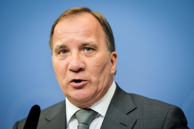 Thủ tướng Thụy Điển Stefan Lofven - Ảnh: REUTERS