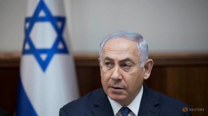 Thủ tướng Israel Benjamin Netanyahu tham dự cuộc họp nội các tại Jerusalem - Ảnh: Reuters