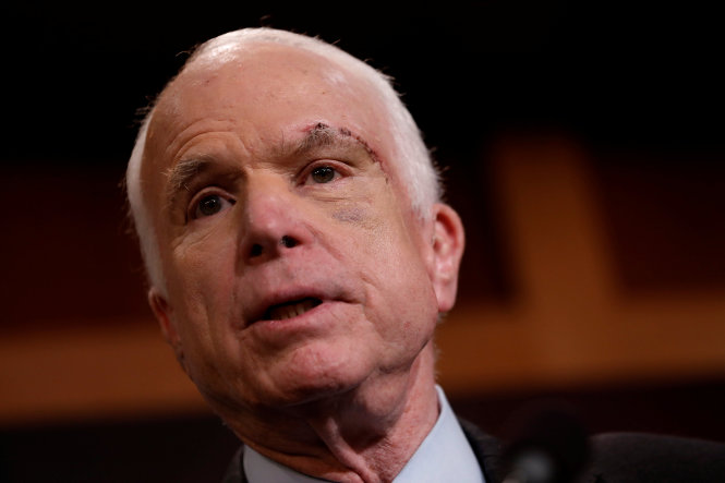Thượng nghị sĩ John McCain, người chủ trương quan điểm cứng rắn với Nga - Ảnh: Reuters