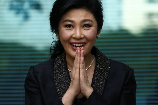 Cựu thủ tướng Yingluck vẫn tự tin đấu tranh cho số phận của mình - Ảnh: REUTERS