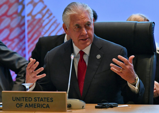 Ngoại trưởng Mỹ Rex Tillerson - Ảnh: Reuters