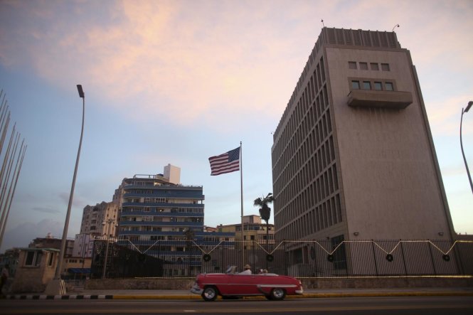 Tòa nhà Đại sứ quán Mỹ ở Havana (Cuba) - Ảnh: REUTERS