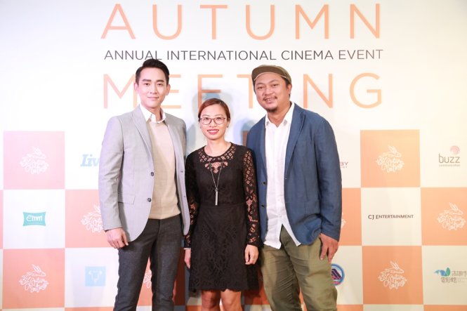 Diễn viên Hứa Vĩ Văn, nhà sản xuất Quỳnh Hà và đạo diễn Phan Gia Nhật Linh