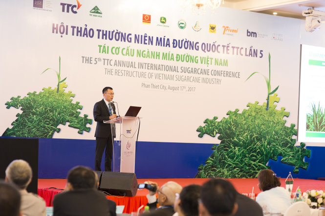 Ông Phạm Hồng Dương - Chủ tịch HĐQT Tổng Công ty Ngành Đường TTC chia sẻ tại Hội thảo.