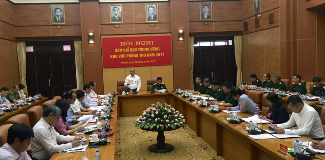 Thủ tướng Nguyễn Xuân Phúc phát biểu tại hội nghị - ẢNH: Đức Bình