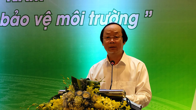 Thứ trưởng Bộ TN-MT Võ Tuấn Nhân cho biết cùng với phát triển kinh tế, vấn đề ô nhiễm môi trường cũng ngày càng nóng lên