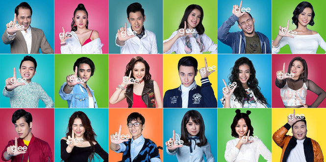 Glee Việt Nam quy tụ một dàn diễn viên đông đảo tới hơn 100 nhân vật có thoại - Ảnh: ĐPCC