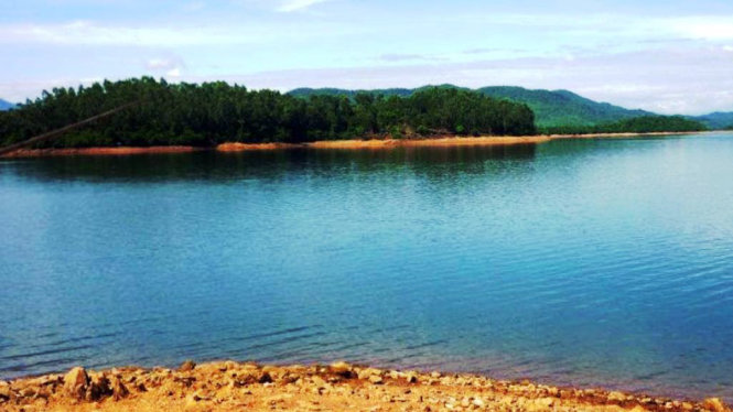 Dự án khu du lịch tâm linh được xây dựng ở khu vực hồ Phú Ninh - Ảnh: L.TRUNG