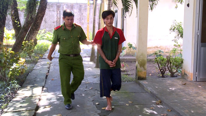 Nghi can Trần Văn Thương đã bị tạm giam - Ảnh: VĂN VŨ