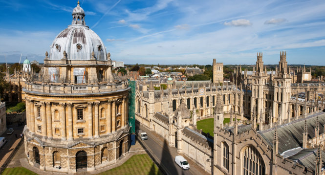 Trường đại học Oxford, Anh được THE đánh giá là trường đại học tốt nhất năm 2017-2018 - Ảnh: engadget.com