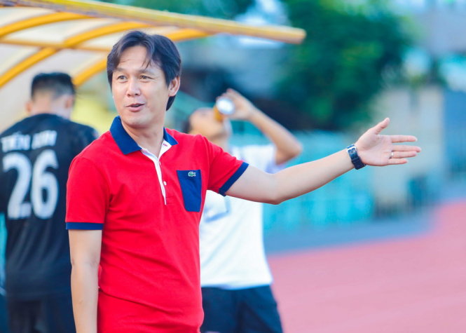 Minh Phương vẫn chưa tuyệt vọng trong cuộc đua ở lại V-League cùng Long An. Ảnh: N.K