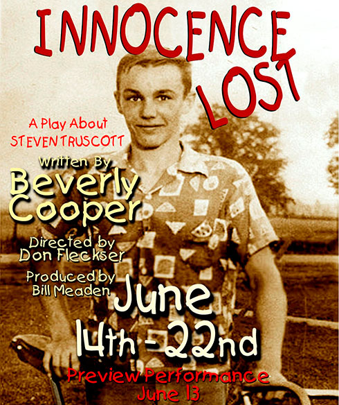 Poster quảng cáo vở kịch Innocence lost, nói về vụ án oan Steven Truscott  - Ảnh: Roundcirclemedia