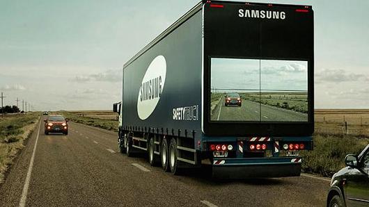 Mẫu xe tải “xuyên thấu” của tập đoàn Samsung - Ảnh: Samsung
