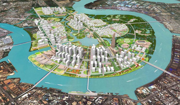 Quy hoach khu đô thị mới Thủ Thiêm trong tương lai - Ảnh: BQL Thủ Thiêm