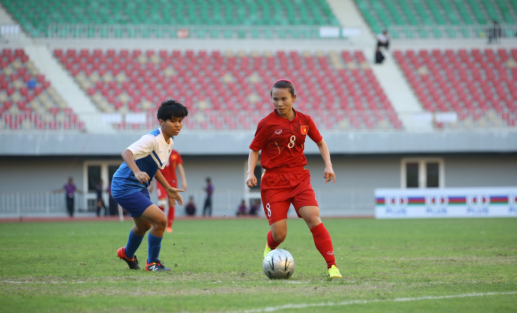 Nguyễn Thị Liễu cùng các đồng đội sẽ tiếp tục có trận thắng thứ hai tại giải. Ảnh: MFF 