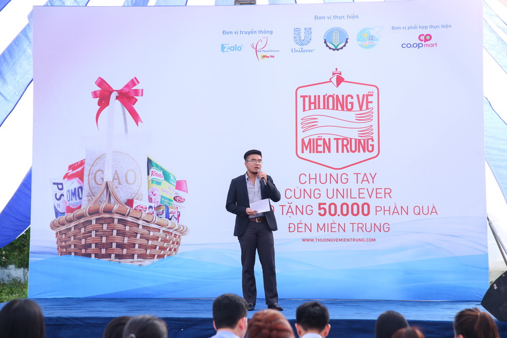 Ông Nguyễn Thiện Lâm, đại diện Unilever Việt Nam phát biểu tại chương trình