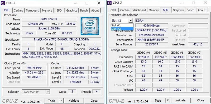 Phiên bản cấu hình thấp nhất vẫn được trang bị 2 khe RAM DDR4