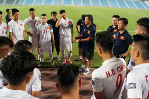Hy vọng thầy trò HLV Hoàng Anh Tuấn sẽ tạo được bất ngờ thú vị trong trận mở màn vòng chung kết U-19 châu Á với Triều Tiên. Ảnh: ANH DƯƠNG 