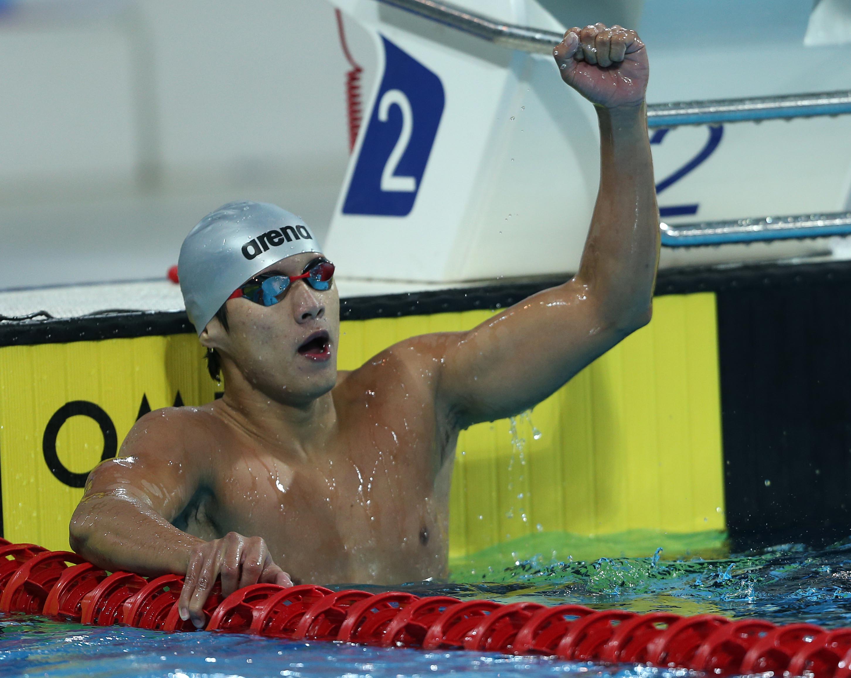 Quý Phước đã trở lại ở Giải bơi VĐQG 2016. Ảnh: NAM KHÁNH