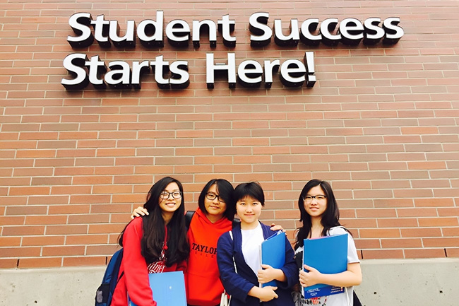 Các sinh viên quốc tế học tập tại Lane Community College