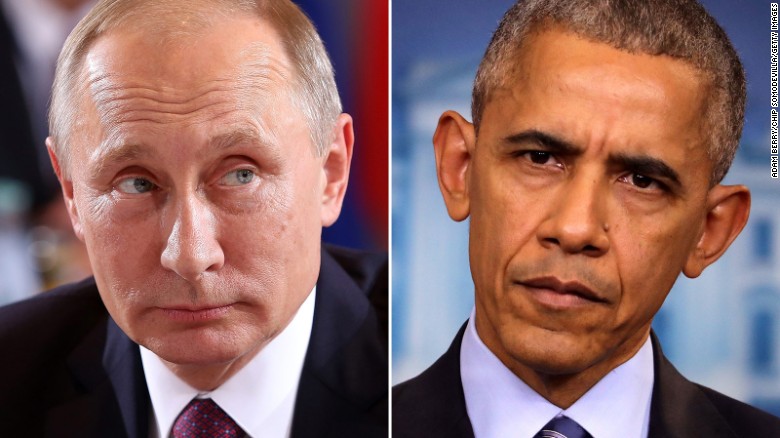 Tổng thống Putin đã có một phản ứng bất ngờ trước lệnh trừng phạt của ông Obama - ảnh: CNN