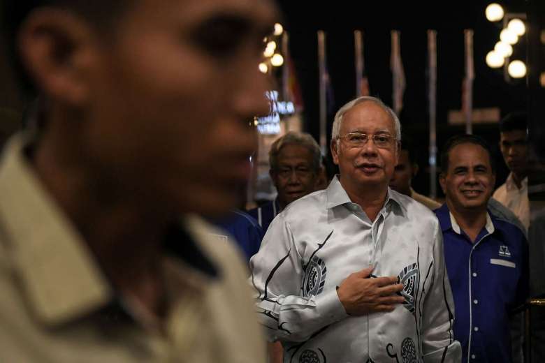 Thủ tướng Malaysia Najib Razak tại Kuala Lumpur hôm 29-3 - Ảnh: AFP