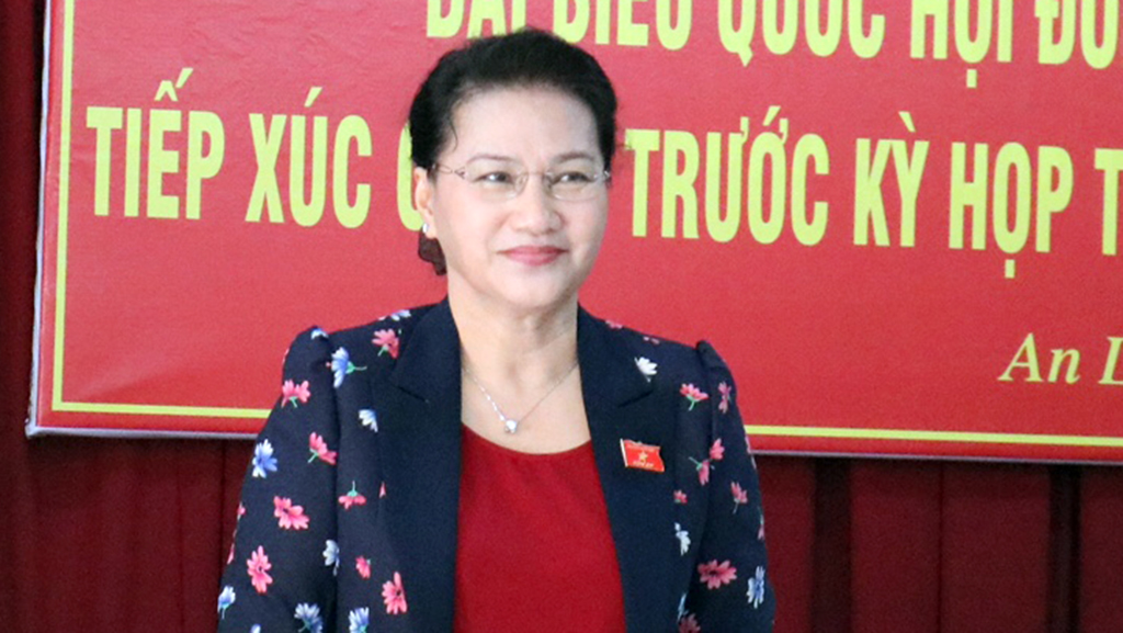 Chủ tịch Quốc hội Nguyễn Thị Kim Ngân cho biết đang làm thủ tục cho ông Võ Kim Cự thôi làm ĐBQH. Ảnh Lê Dân