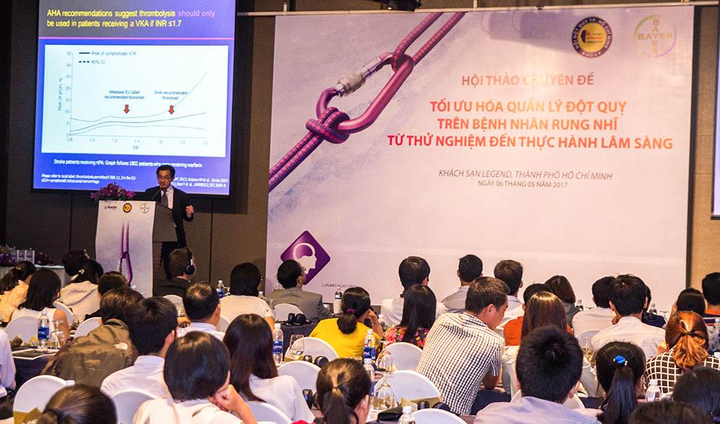 Hội thảo có sự tham gia của TS.BS. Nguyễn Huy Thắng, Chủ tịch Hội Đột quỵ TP.HCM