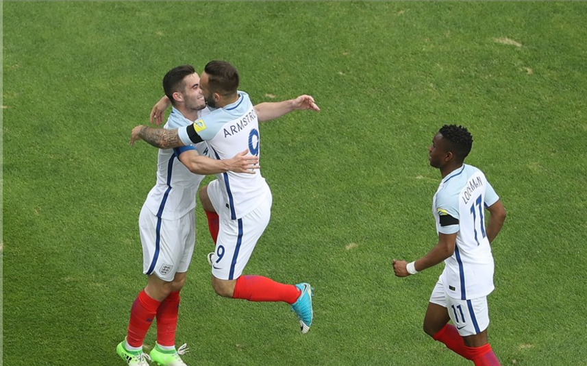 Các cầu thủ U-20 Anh được dự đoán sẽ ăn mừng chiến thắng trước Costa Rica. Ảnh: FIFA
