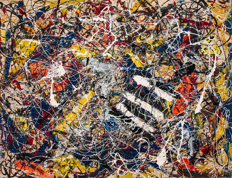 Bức Number 17A  của Jackson Pollock - Ảnh: newstalk.com
