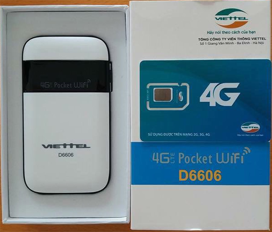 Thiết bị wifi Router 4G Viettel D6606