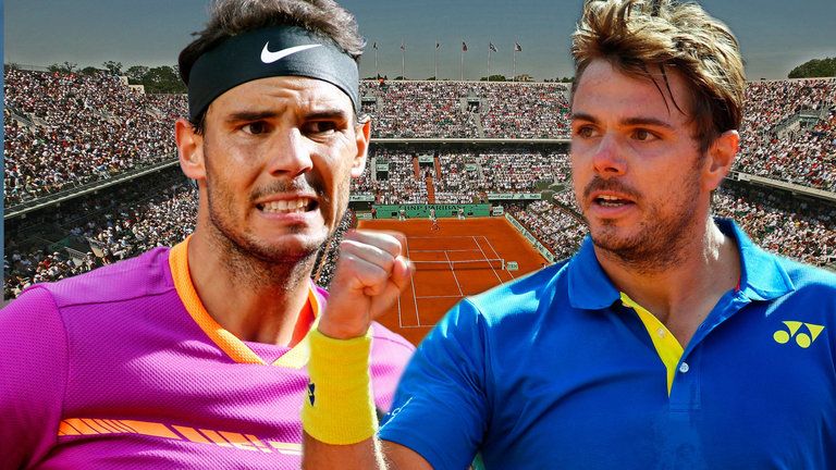 Nadal (trái) hay Wawrinka sẽ vô địch Roland Garros 2017. Ảnh: SKYSPORTS