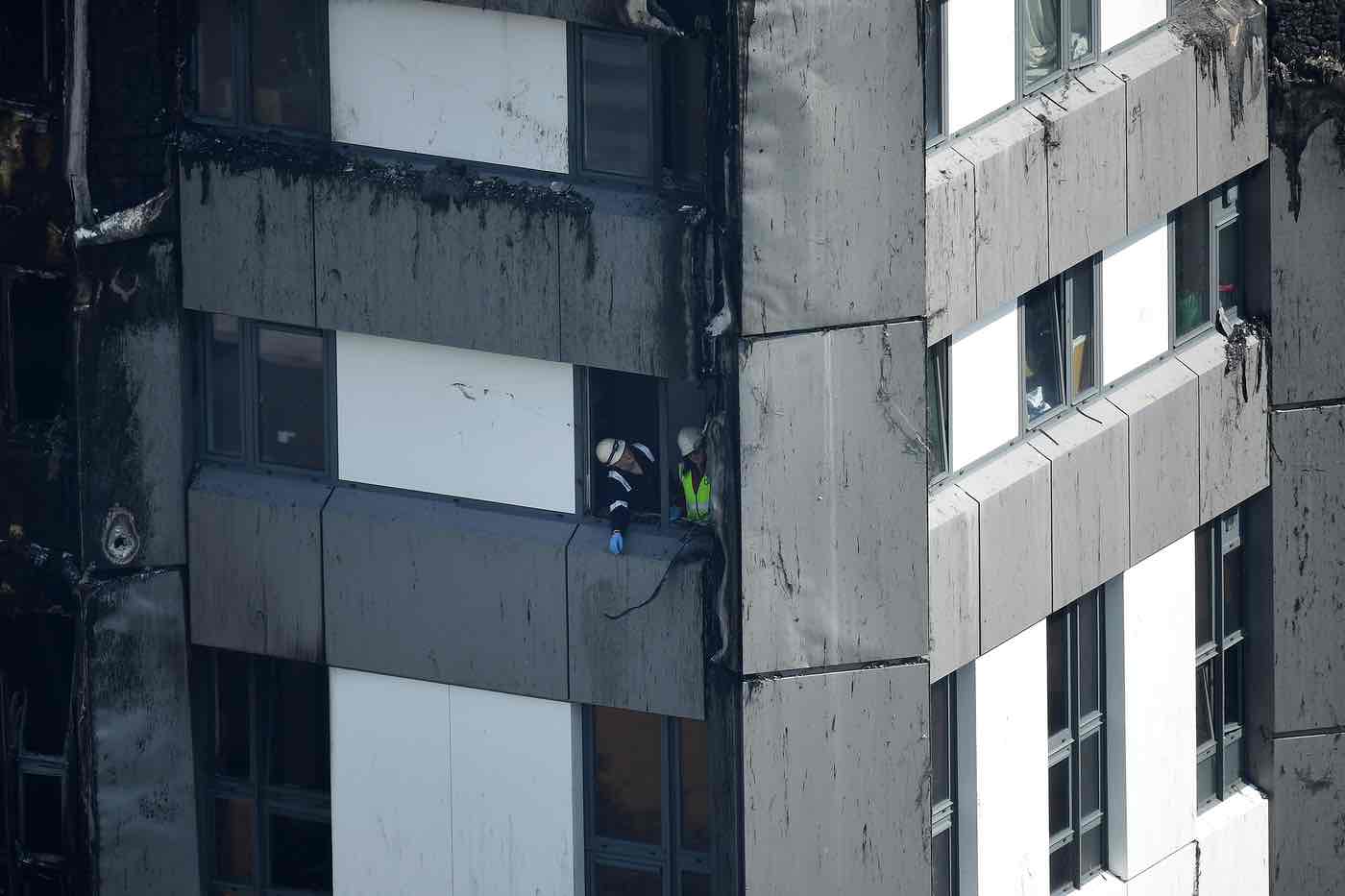 Tòa nhà Grenfell Tower sau khi cháy - ẢNh: Getty Images