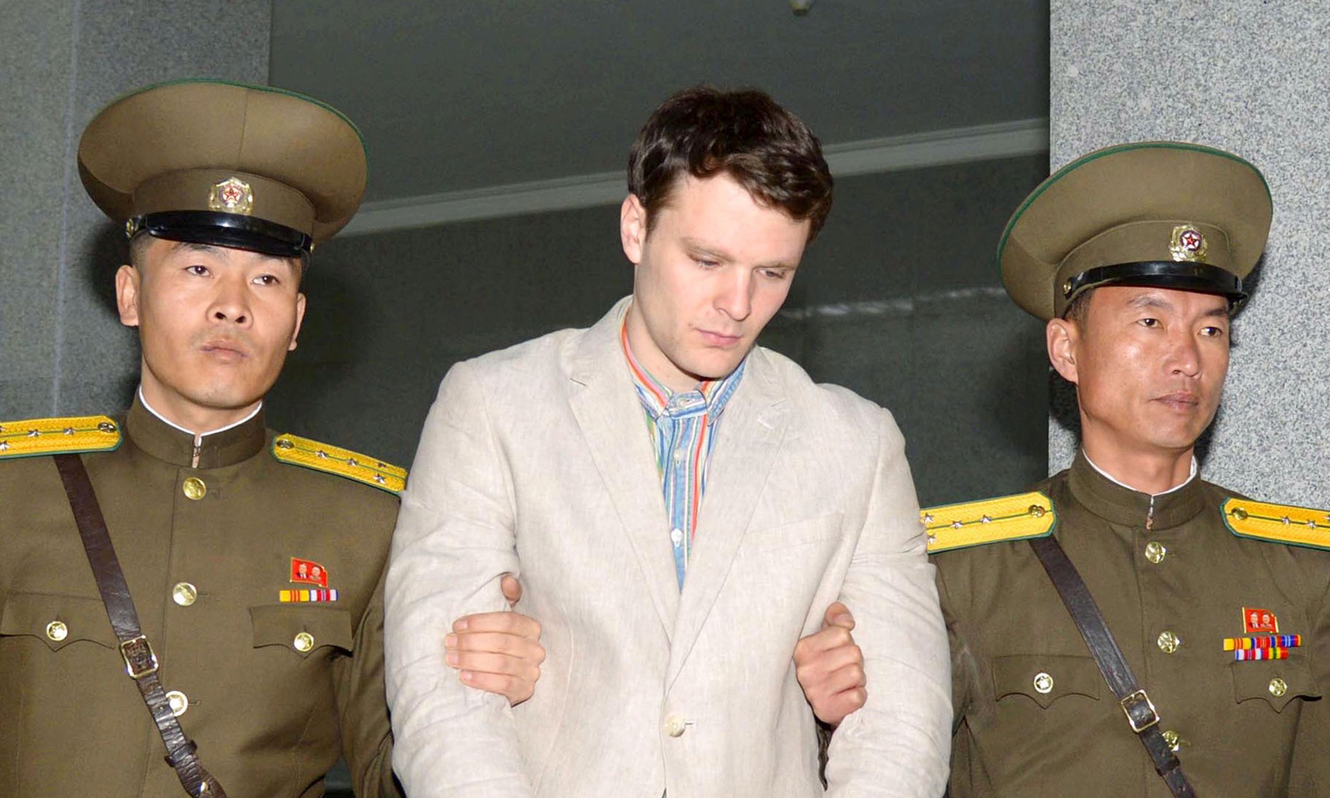 Sinh viên Otto Warmbier bị bắt tại Triều Tiên - Ảnh: Reuters