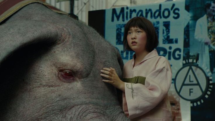 Mija và nàng lợn trong phim - Ảnh: Netflix