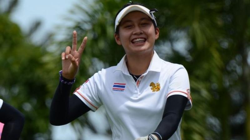 Tay golf Atthaya Thitikul tại Giải Ladies European Thailand Championship. Ảnh: BBC