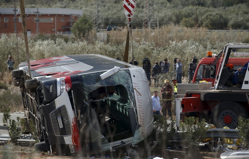 Một vụ tai nạn năm 2016 tại Tây Ban Nha - Ảnh minh hoạ: Reuters