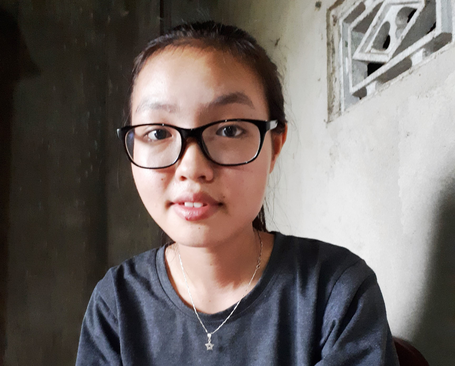 Cô học trò Nguyễn Thị Tâm - Ảnh: LÊ TRUNG